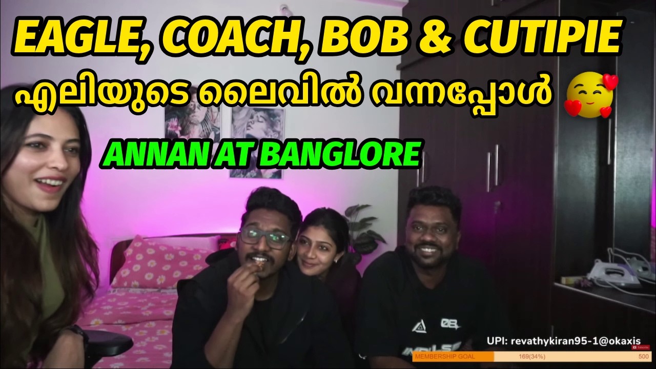 EAGLE, COACH, BOB & CUTIPIE AT ELLIE'S HOME😍❤️| അണ്ണൻ നാളെത്തൊട്ട് LIVE വരും ❤️