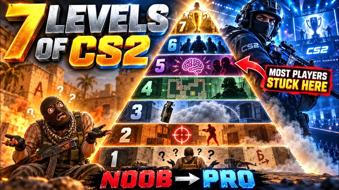 7 уровней игроков в CS2: почему ты не растешь в ранге