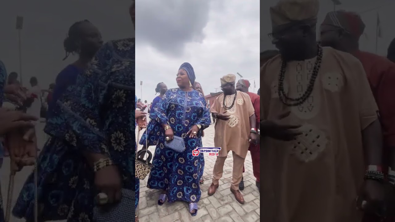 Arrival of Sanyeri and Madam Saje at Odunlade Adekola Father's Final Burial Party