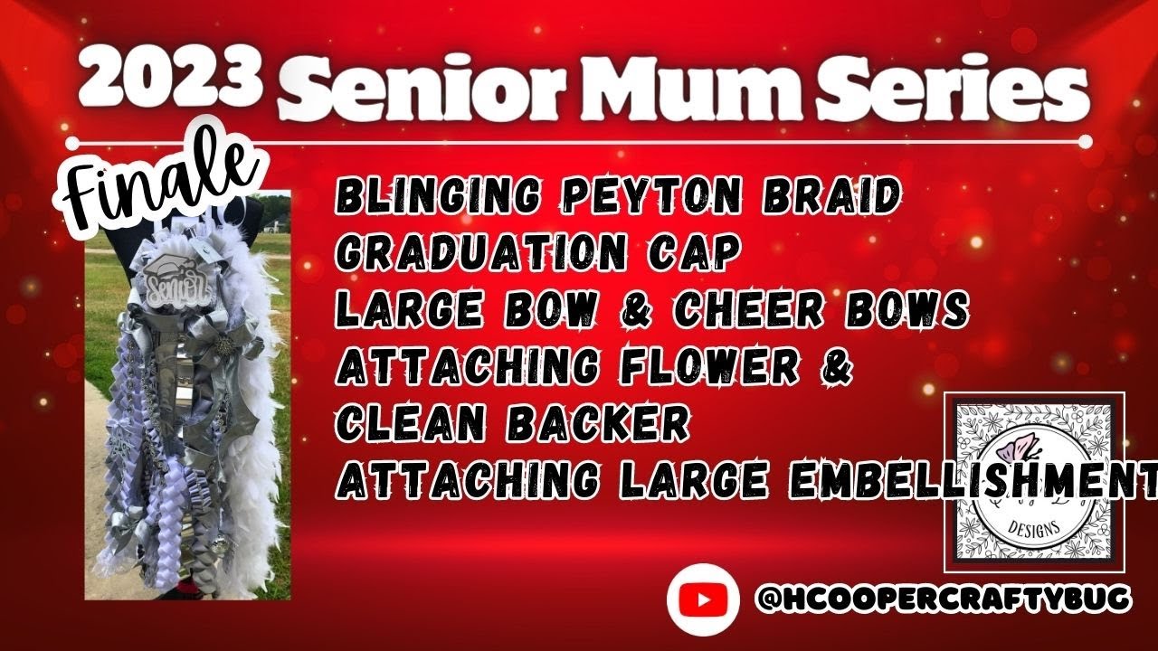 Finale 2023 senior mum series; DIY Card Stock Grad Cap #homecomingmums #texashomecoming #diy