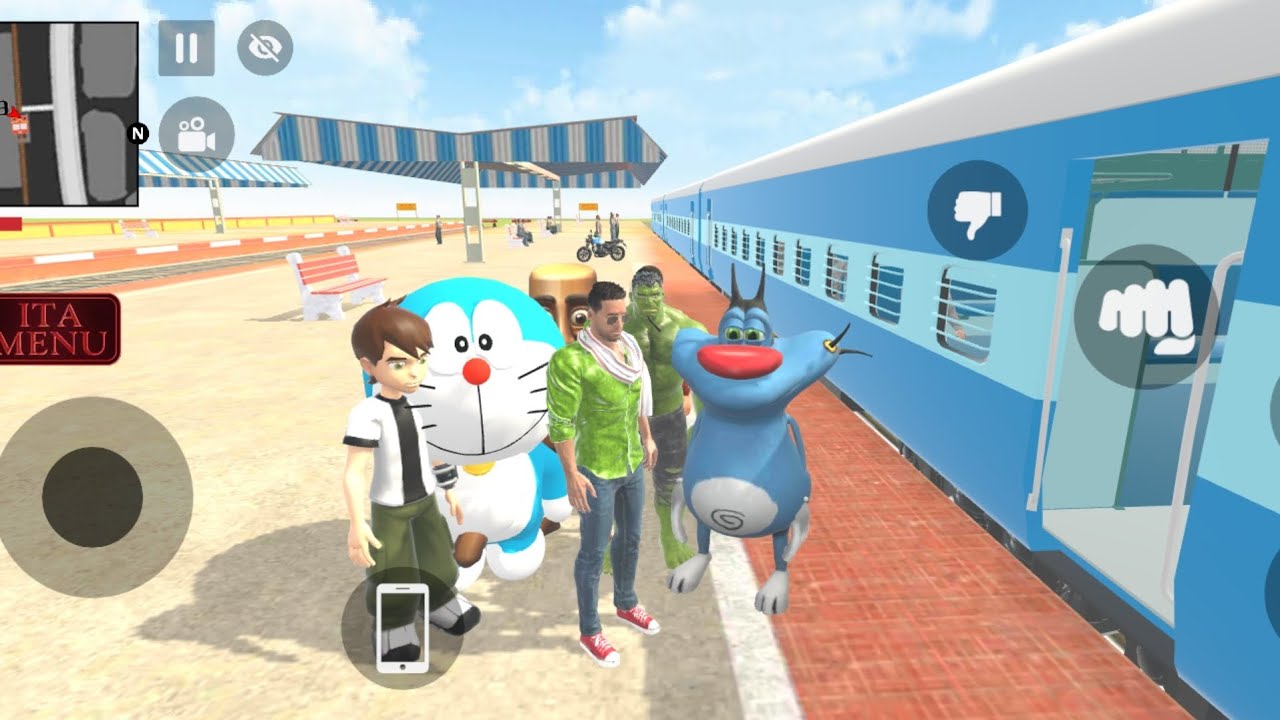 Shinchan came from the village 💥 indian theft auto 💥 indian bike driving 3d game 