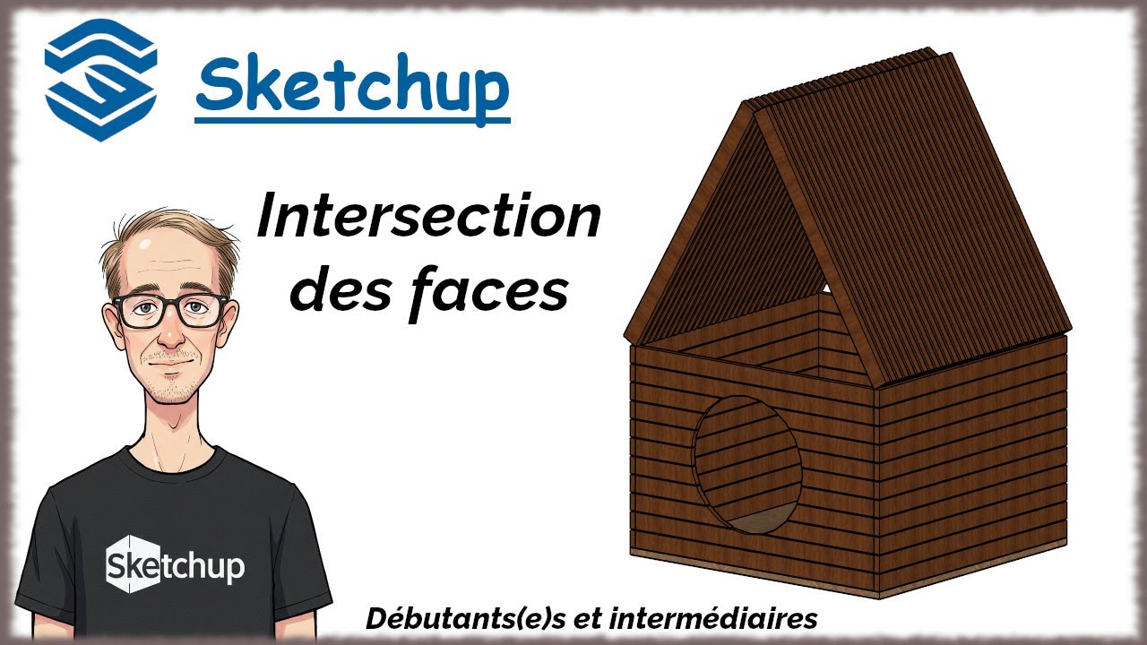 Sketchup Tuto français - Intersection avec le modèle (Episode 03)