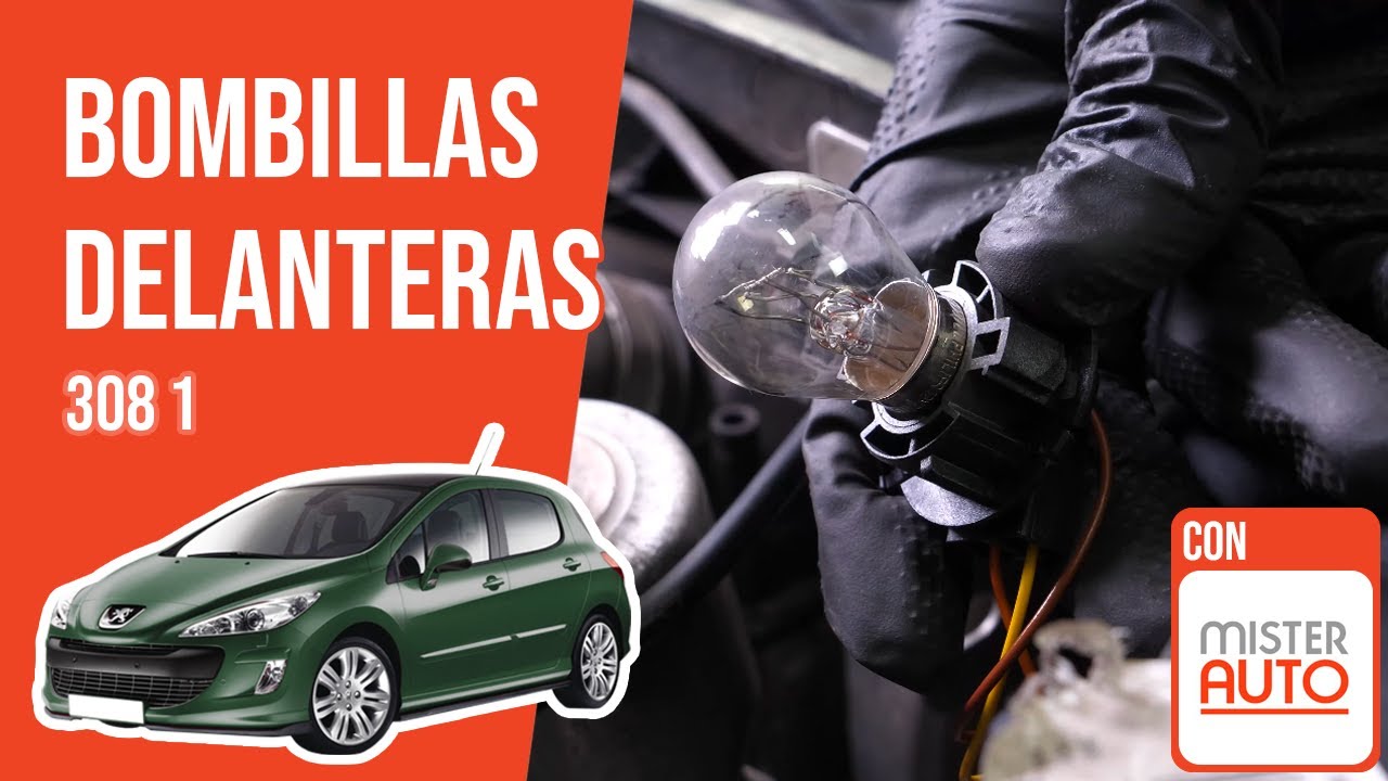 Cómo cambiar las bombillas delanteras Peugeot 308 1 💡
