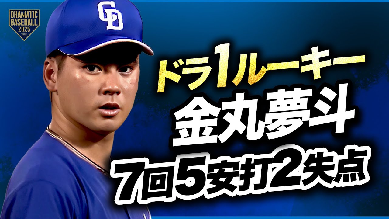 中日ドラ1位ルーキー