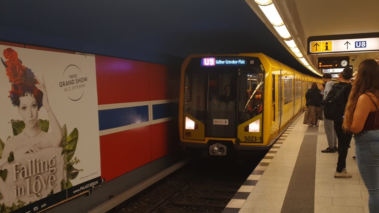 U-Bahn Berlin|Mitfart im H97 auf der U9 von Osloer Straße bis Walther-Schreiber-Platz