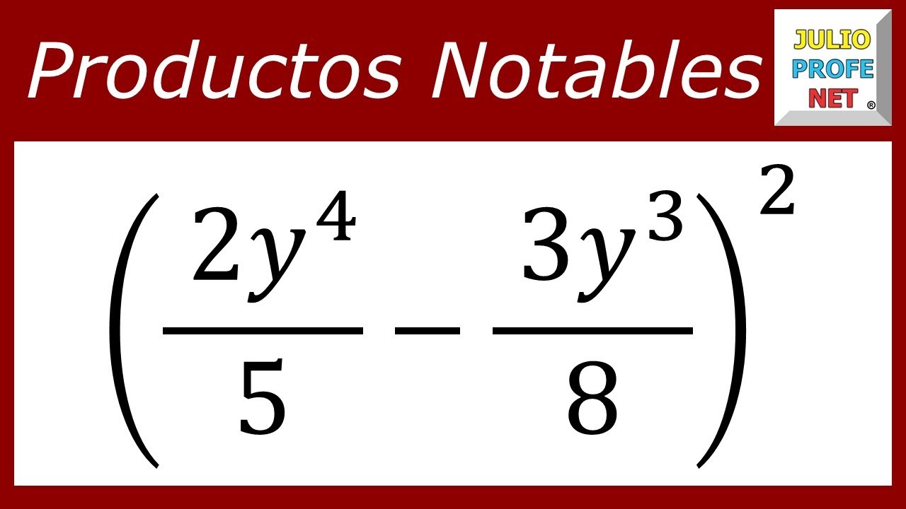 Productos notables: binomio al cuadrado | Ej. 10 #julioprofe