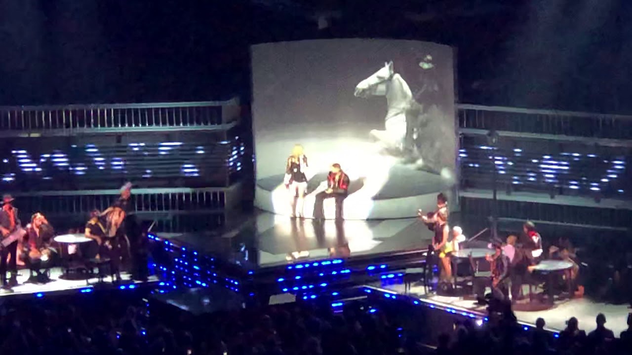 Madonna performing &ldquo;Medell&iacute;n&rdquo; Live at the Billboard Music Awards 2019 featuring Maluma