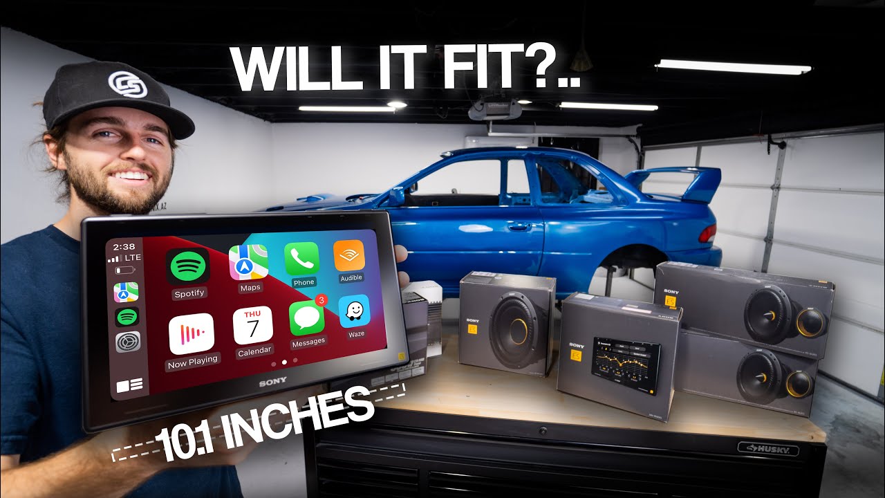 Installing a HUGE Apple Car Play Unit & Sony Sound System (2021 Tech in a 1996 Car!)