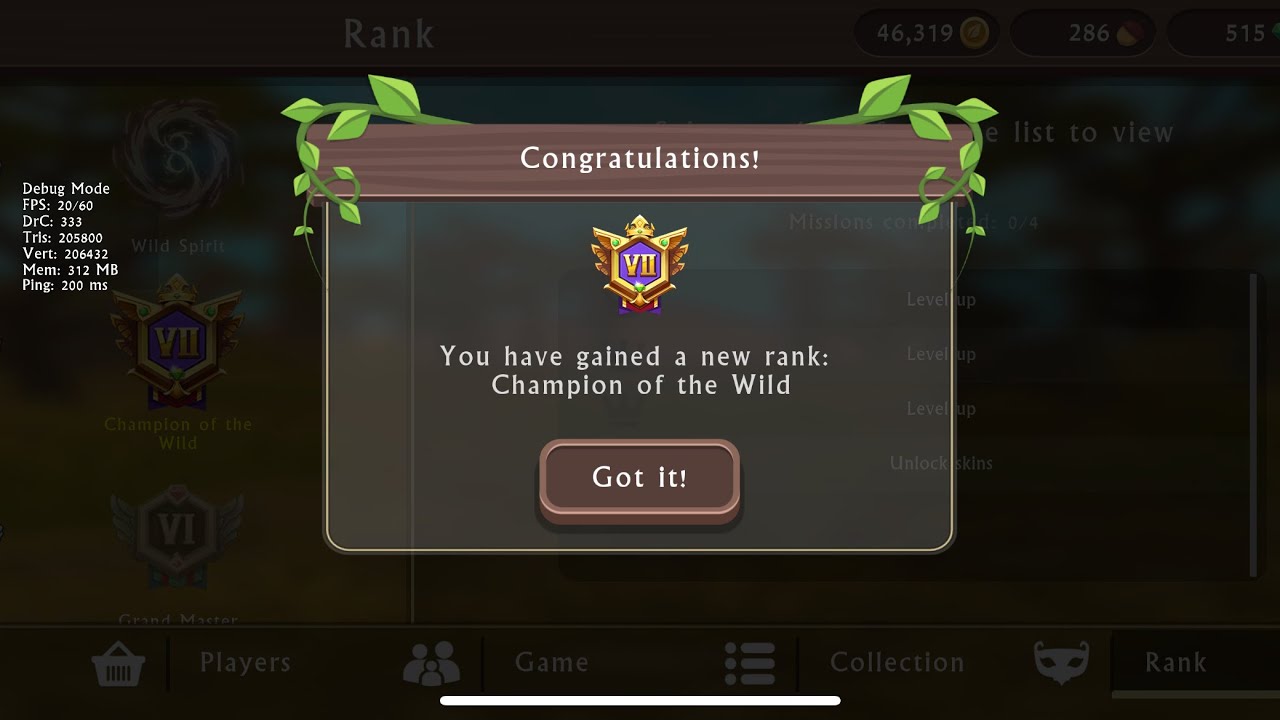 Reaching Champion Of The Wild all because of Kiau (I am truly grateful) • WildCraft