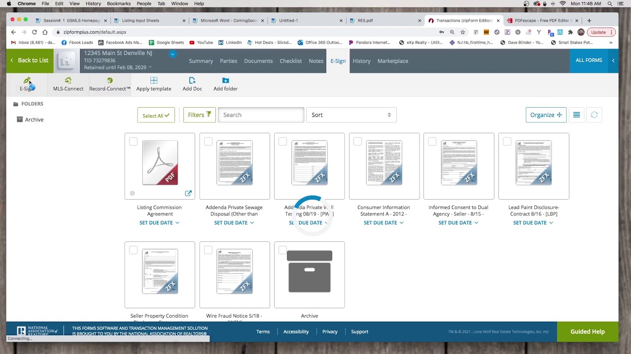 Getting Started With Electronic Forms For NJ Listing Agents   GSMLS and ZipForms Plus