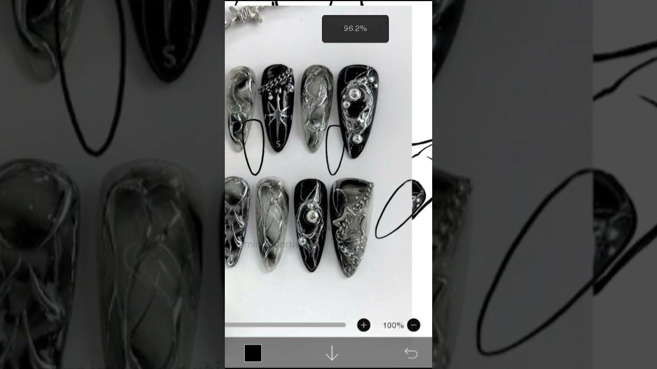 A fun thing to do as an artist #art #artist #nails #nailart #naildesign #pinterest #ibispaintx