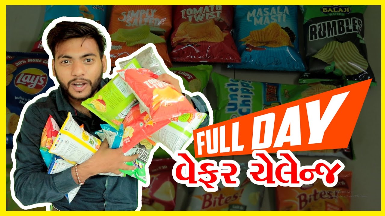 Full Day chips challenge @balajiwafers8531  Rony Modi WIth Sunday Funday Ep.01