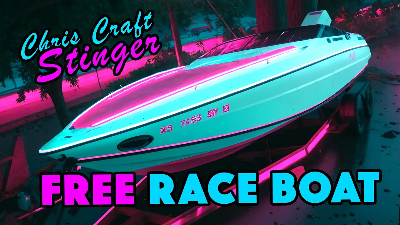FREE Chris Craft Stinger Race Boat | Cleaning Out the Grossest Boat Ever
