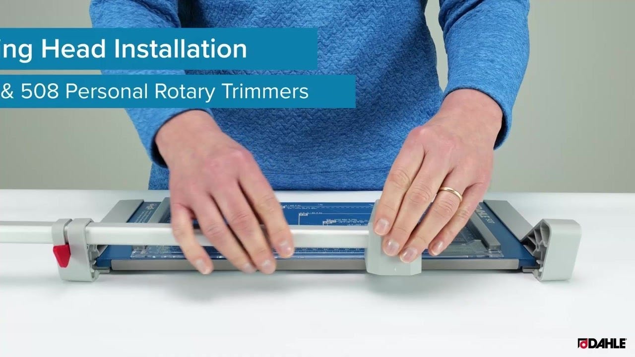 Replacing the Cutting Head on the Dahle 507 & 508 Rotary Cutter