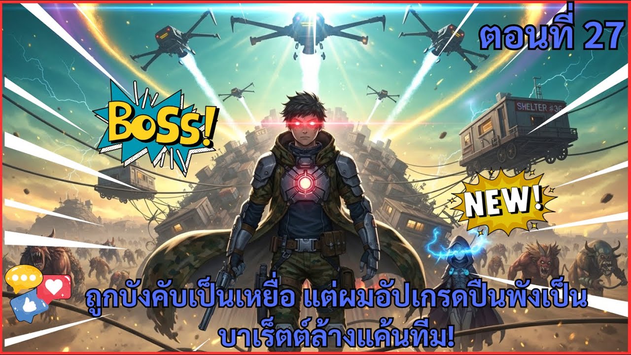 ถูกบังคับเป็นเหยื่อ แต่ผมอัปเกรดปืนพังเป็นบาเร็ตต์ล้างแค้นทีม!|| ตอนที่ 27 ||  บทสรุปการ์ตูน