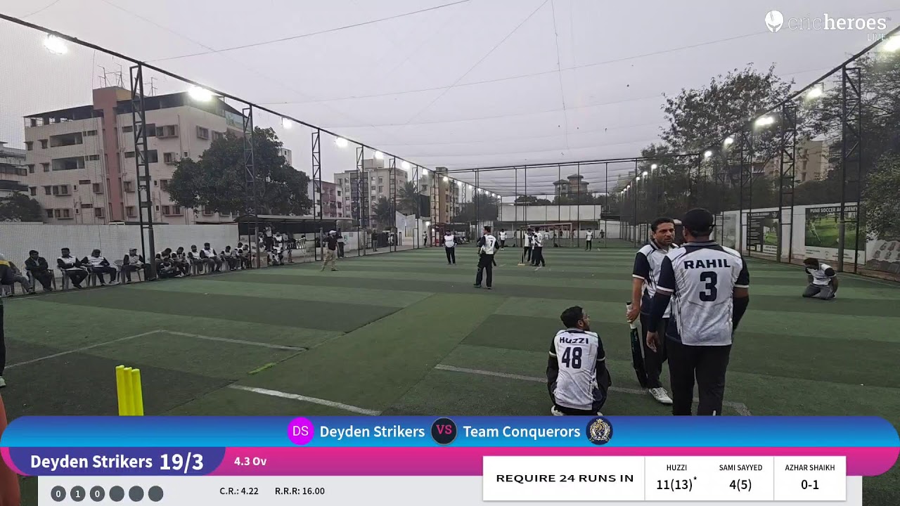 Deyden Strikers vs Team Conquerors live cricket match | Euphoria Premier League 5 live - Parge Grou