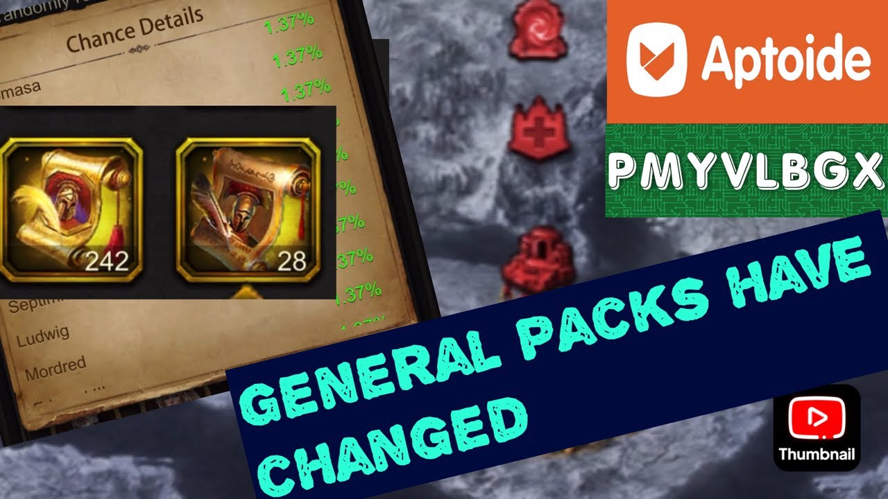 Evony quietly changed its general pack %'s (on iPhone only???)