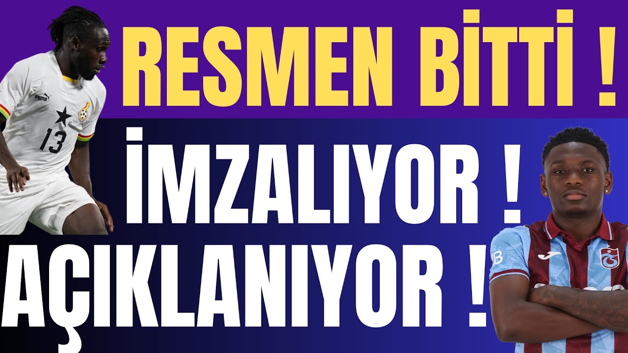 RESMEN BİTTİ ! İMZALIYOR ! AÇIKLANIYOR !#trabzonspor 
