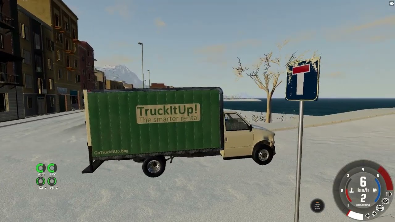 BeamNG.drive Karlı dağ yolları Part 2