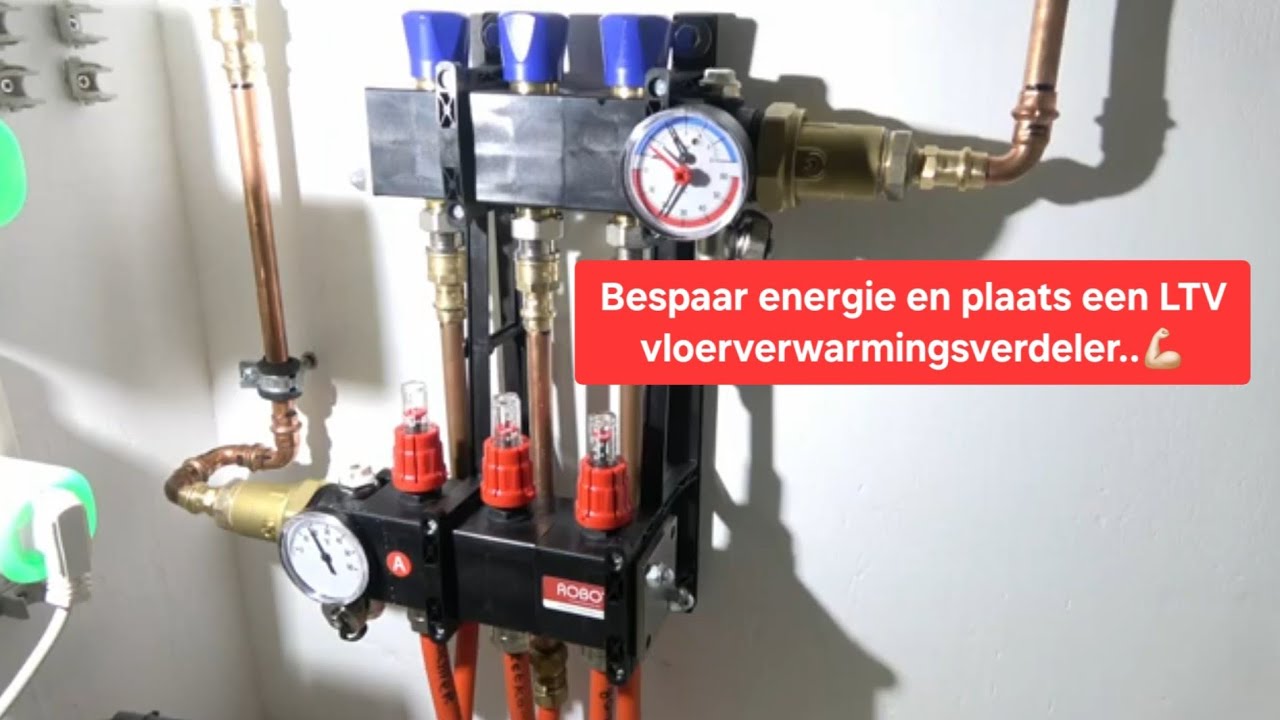 Hoe plaats ik een Robot lTV vloerverwarmingsverdeler..