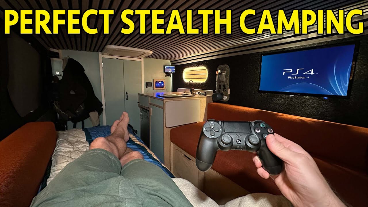 SOLO STEALTH VAN CAMPING DOWN BY THE RIVER