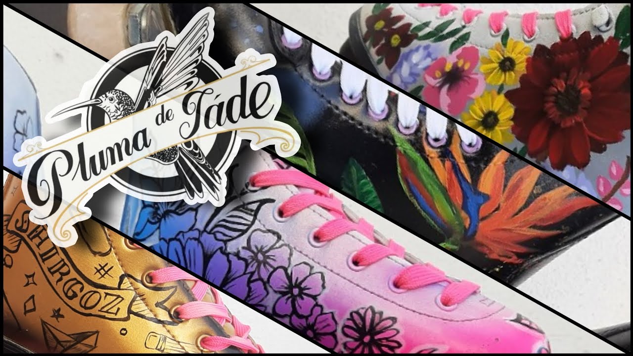 Patines como lienzo | Arte pintado a mano (vinil piel)  / Roller Skates as Canvas | Hand-Painted Art
