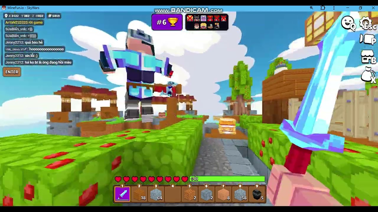 Minefun.io #pvp skywars..