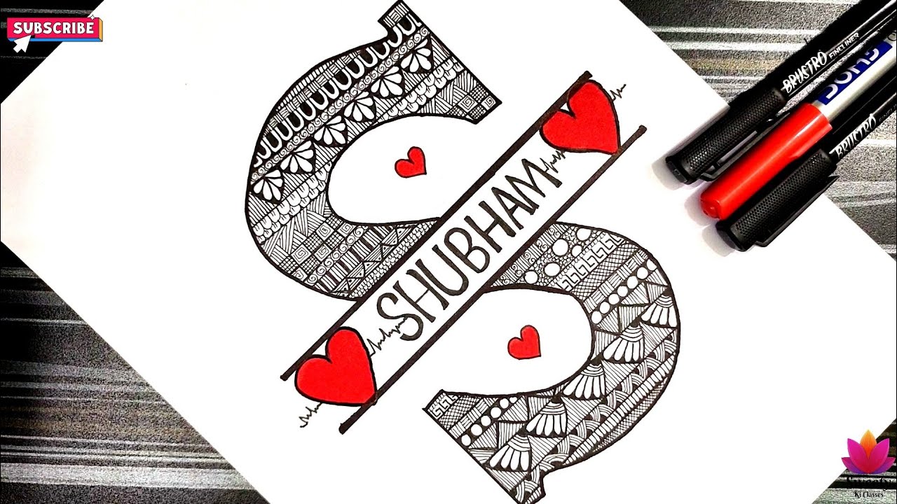 Shubham Name Mandala Art | Mandala Drawing