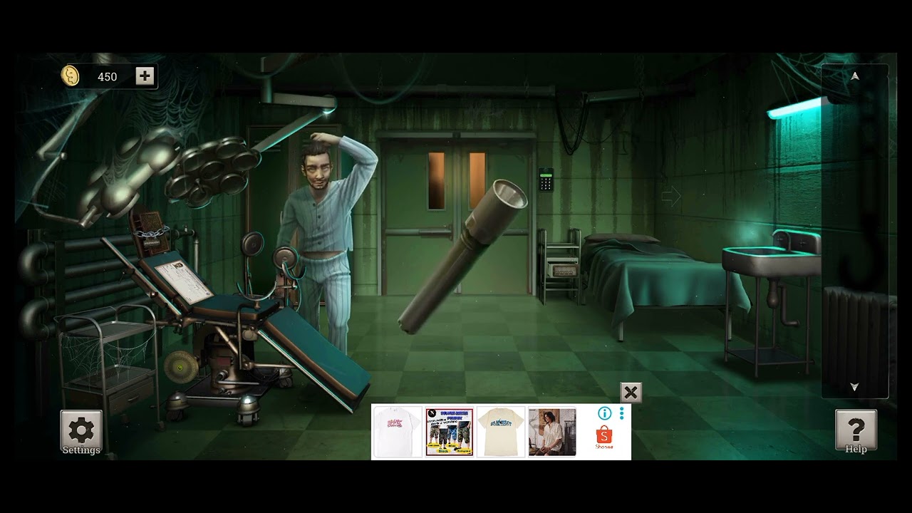 Escape from mental hospital (level 34)