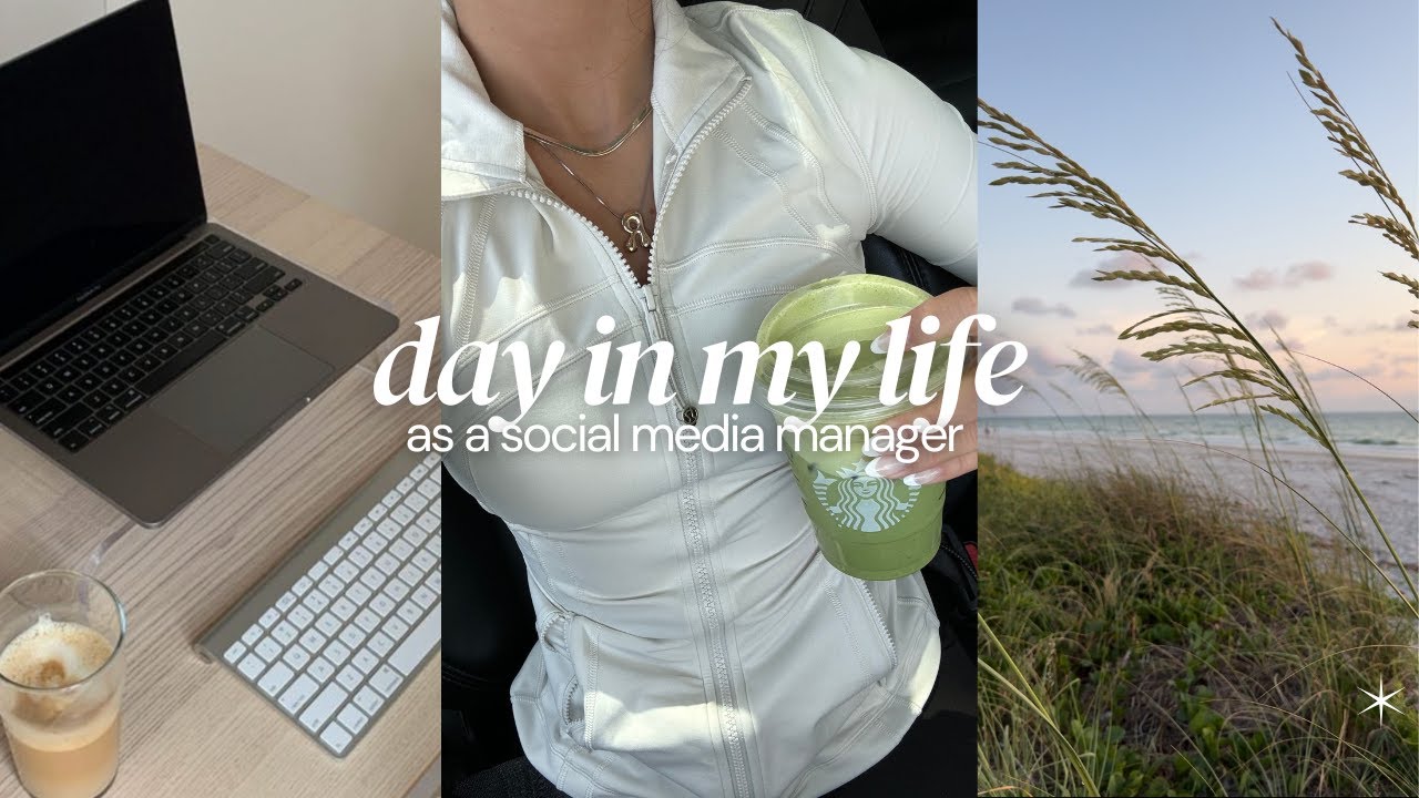 DAY IN MY LIFE as a social media manager 💻🎧☕