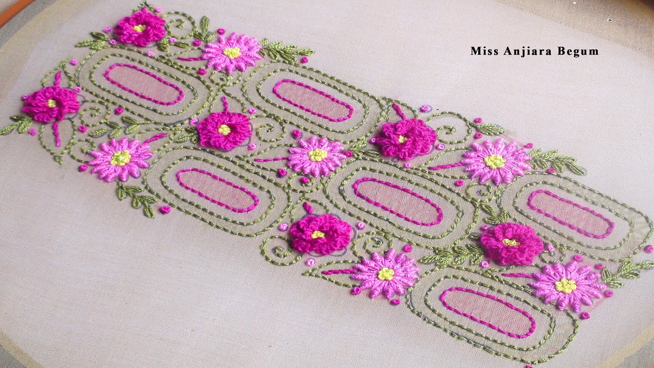 Easy Shadow Work (Chikankari) Embroidery for Dresses – Step by Step Tutorial!