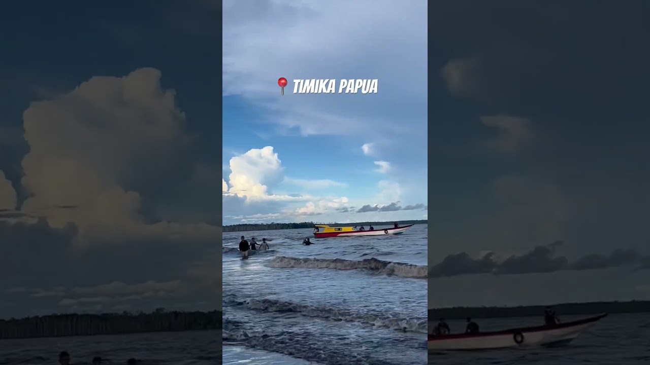 Pantai Timika papua #mimika #timikapapua #speedboat