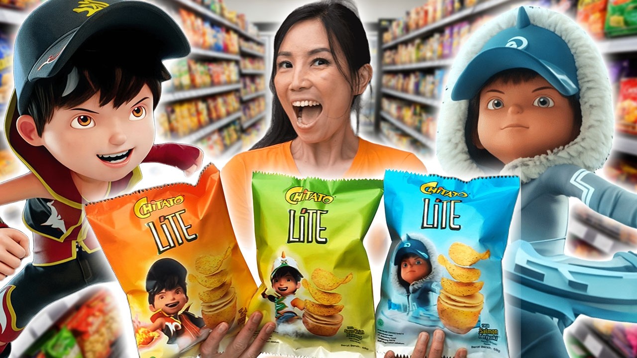 BORONG CHIKI BOBOIBOY GALAXY DI MINIMARKET ! BOBOIBOY SORI, BLAZE, ICE !