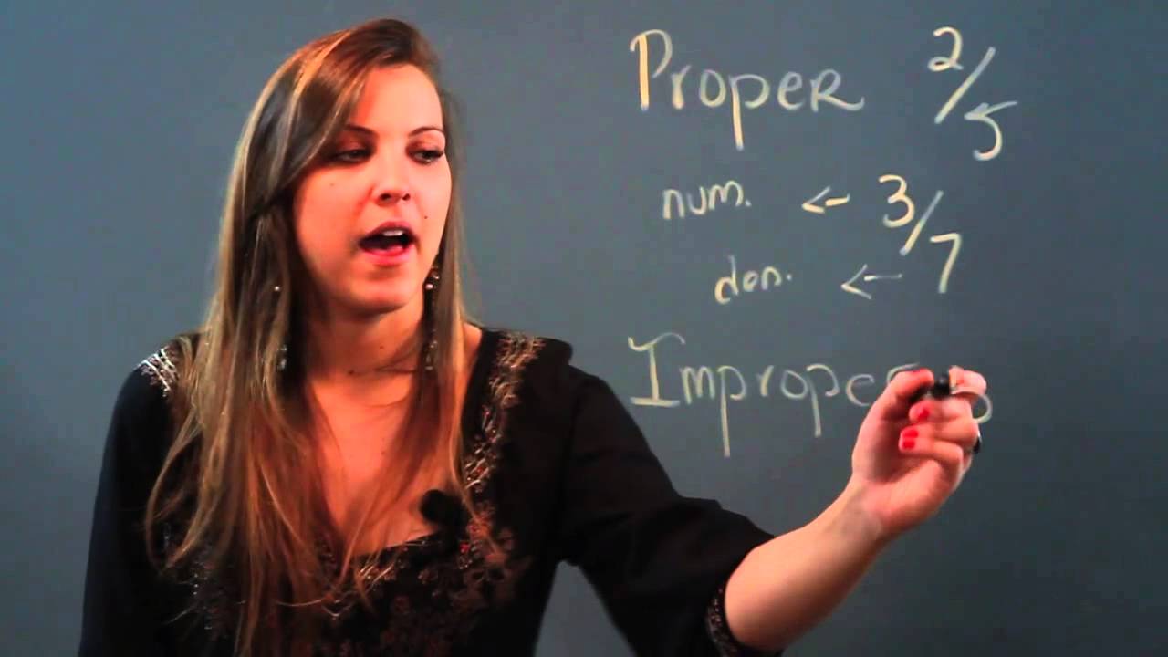 What Is the Difference Between a Proper & Improper Fraction?