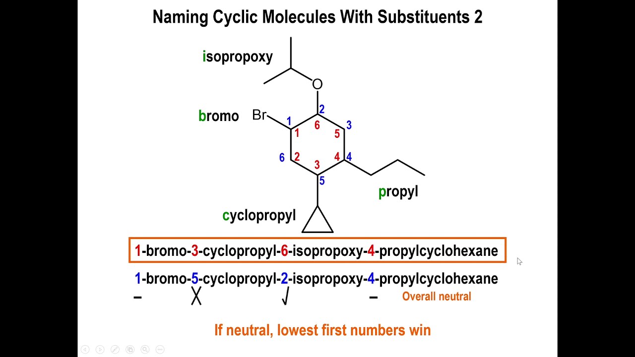 Lec4 - Organic Nomenclature: Cyclic Molecules