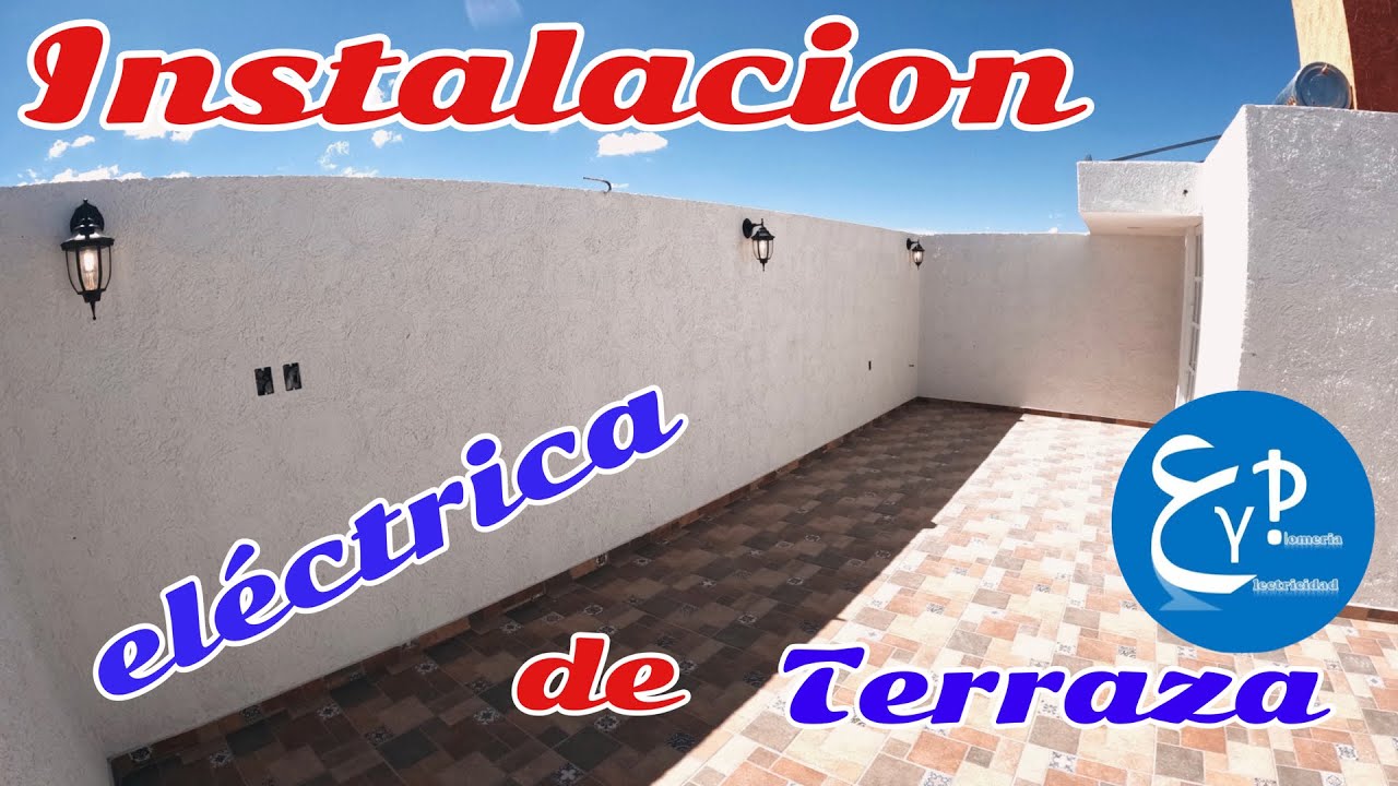 Instalación eléctrica de una terraza