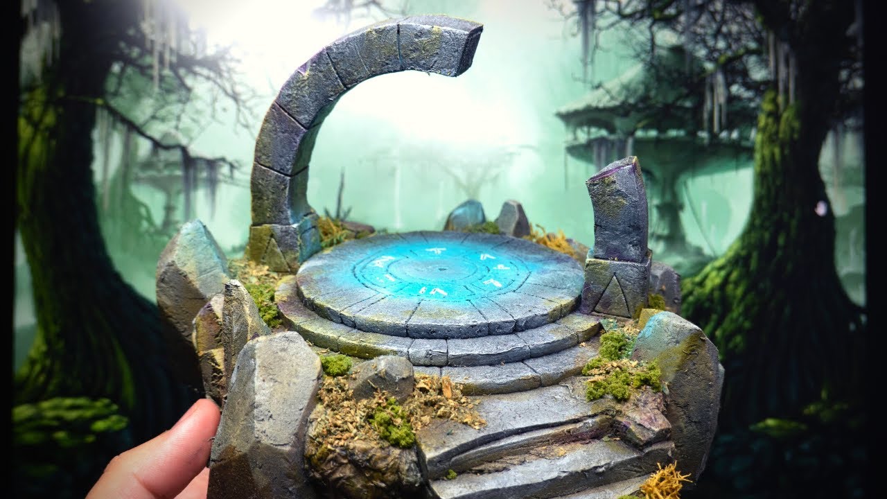 RUINAS MAGICAS DIORAMA - Escenografía Wargames Warhammer D&D Frostgrave