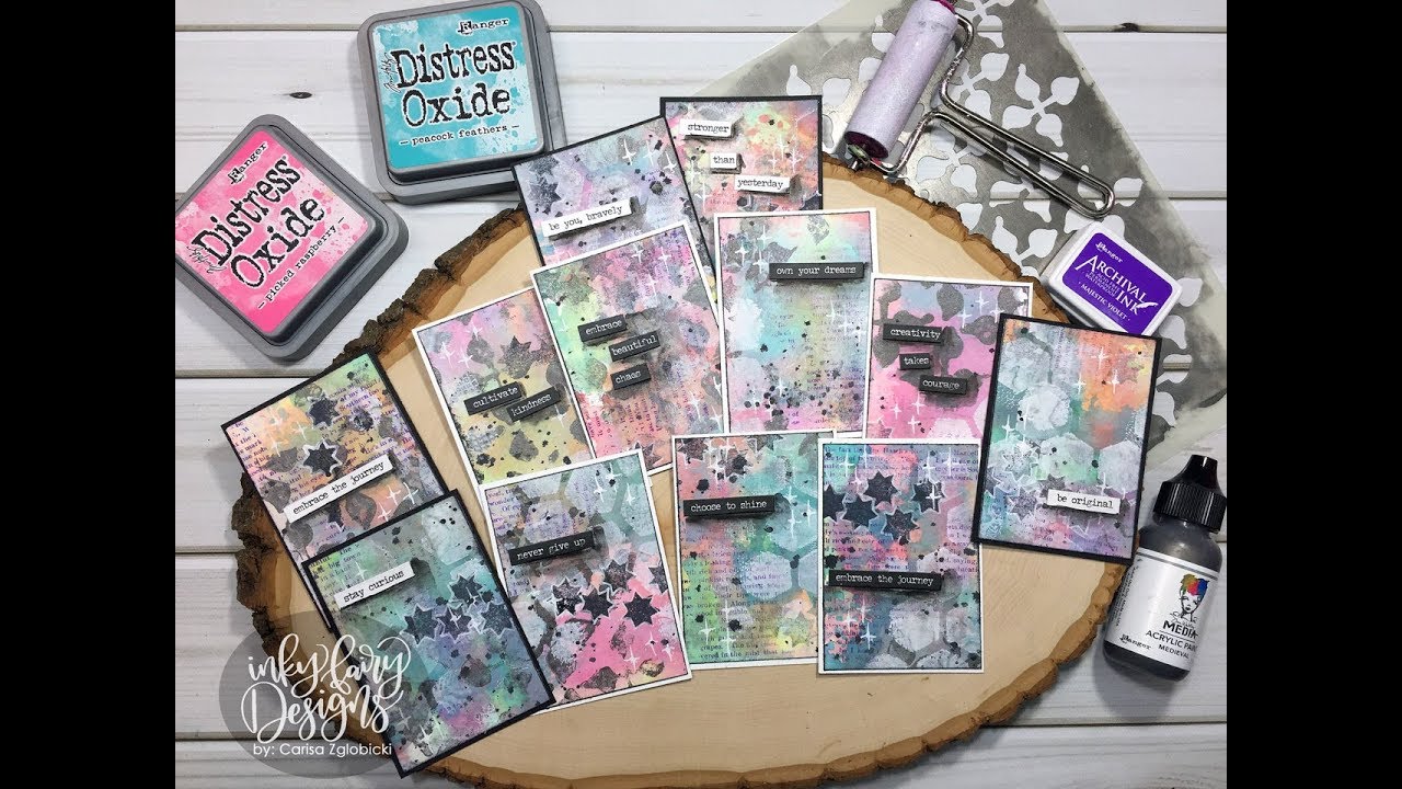 EASY How To Use the Gel Press to Create a Watercolor Background