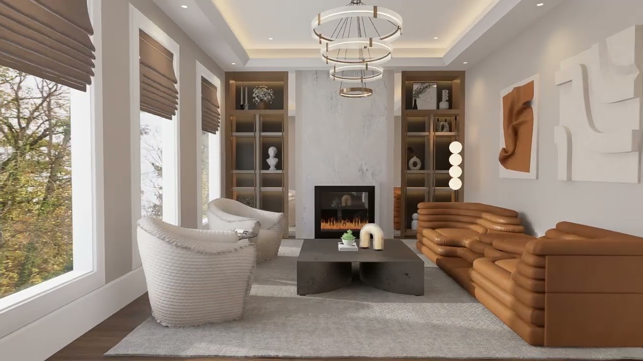 A Nearly 10,000 sq. ft. Private Luxury Home Design | Modern Elegance & Quiet Living