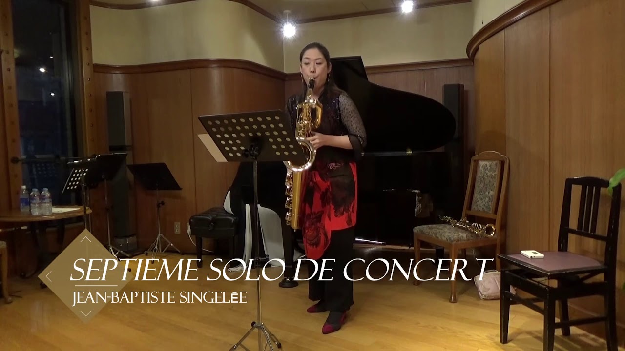 Singelee Septième solo de concert op.93 for baritone saxophone