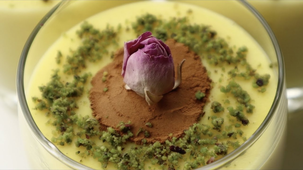 How To Make Persian Fereni (Rice Puddnig) /فرني با آرد برنج