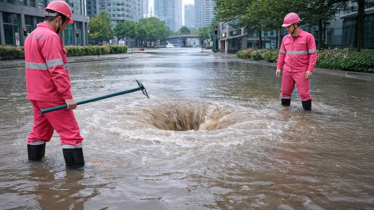 Massive Debris Cleanup Restores Blocked Drain After Heavy Rain