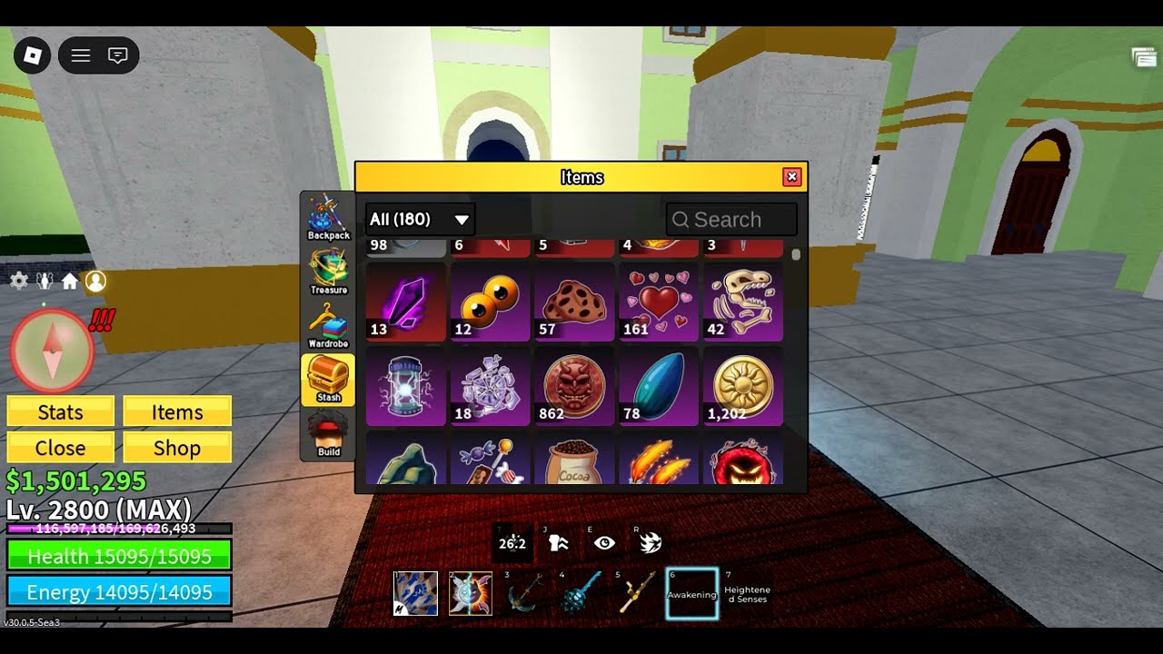 Rate my COMPLETELY free to play Blox fruits account