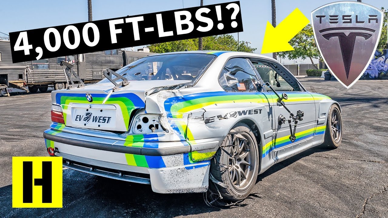 Bats#*t Crazy Tesla-Powered BMW M3 Pikes Peak Special From EV West