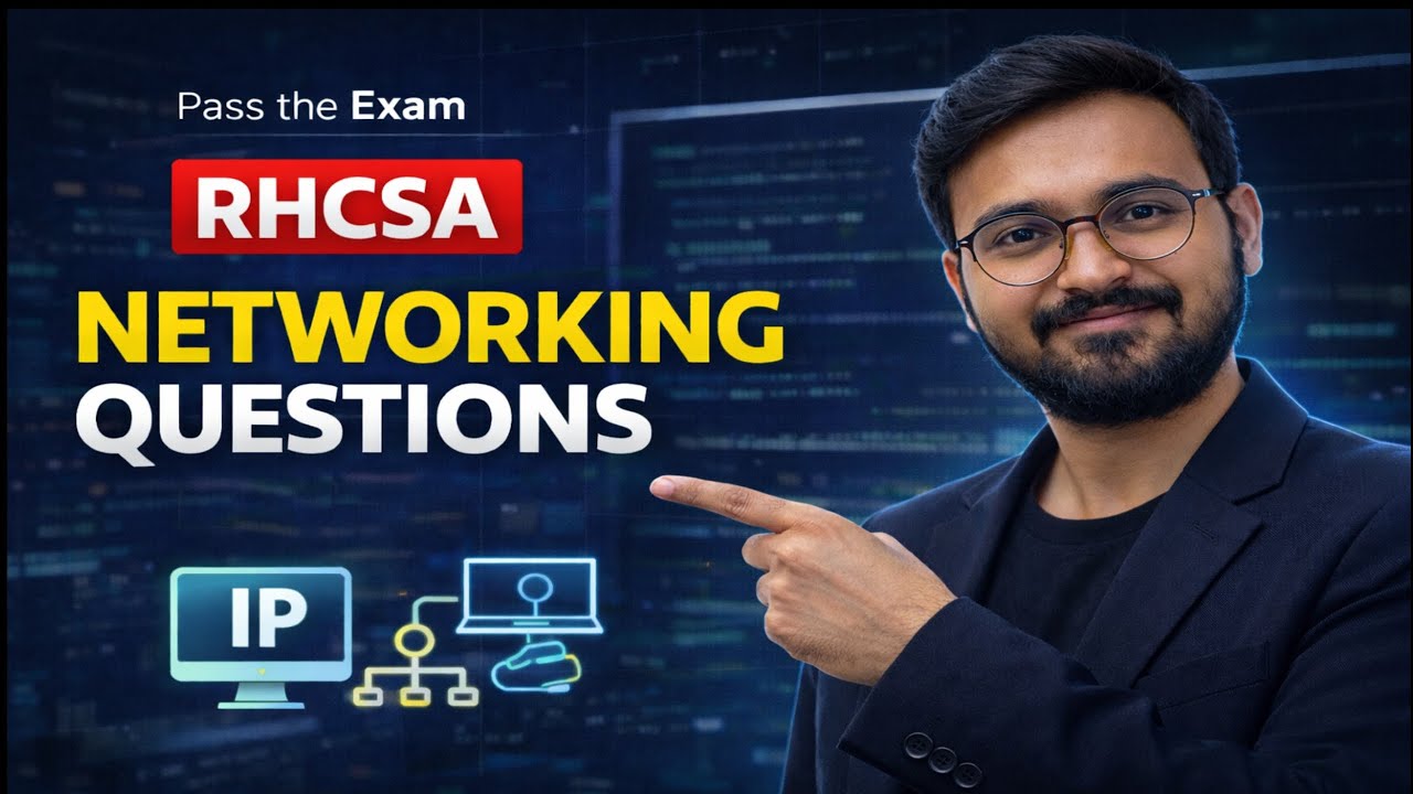 RHCSA Exam Networking Questions Answered |  RHCSA Exam | Redhat  | Linux Networking Concept 2026