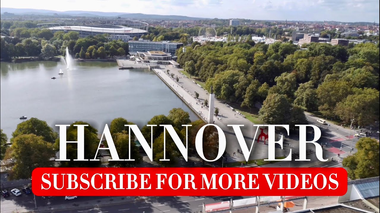 Hannover Germany, Schützenplatz Maschsee, Free Walking Tour 4K