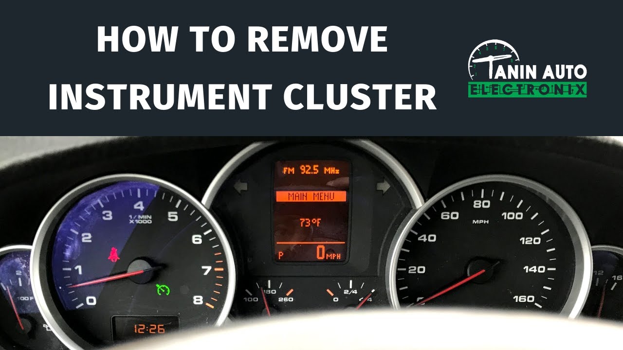 How to Remove Porsche Cayenne & VW Touareg Instrument Cluster for Amber LCD Screen Repair | Tanin