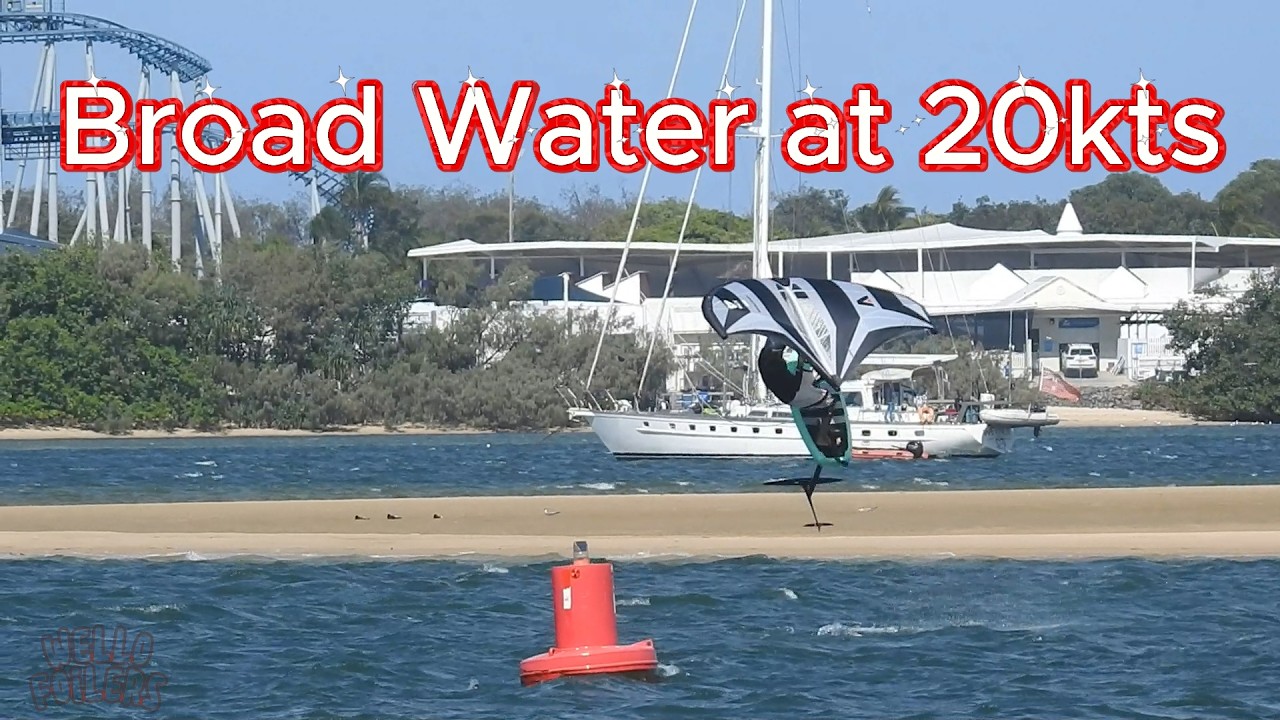 Gold Coast Broadwater Qld Wing Foiling and Parawing