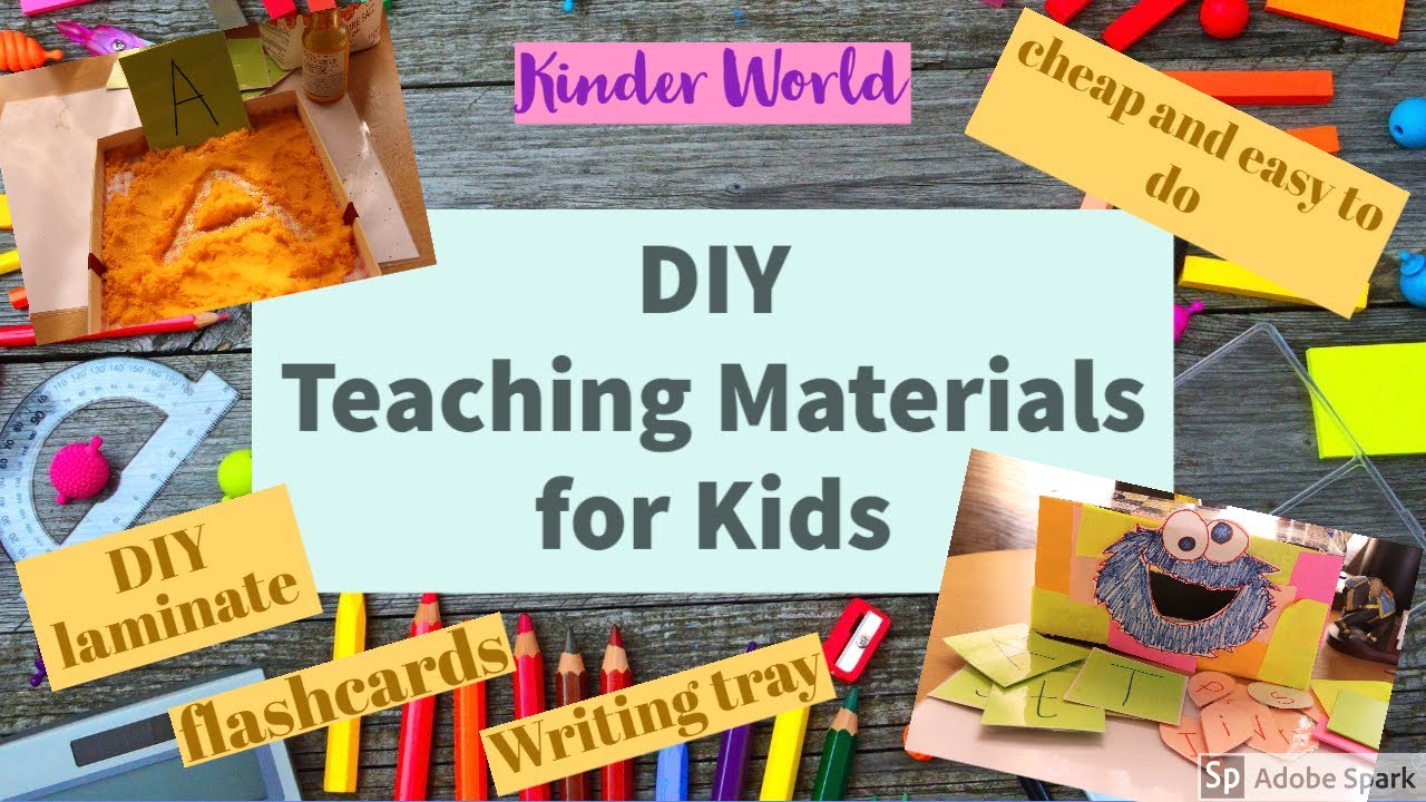 DIY Teaching and Learning Materials for kids/ Flashcards/ Letter Sorting/ Writing Tray/Teaching aids