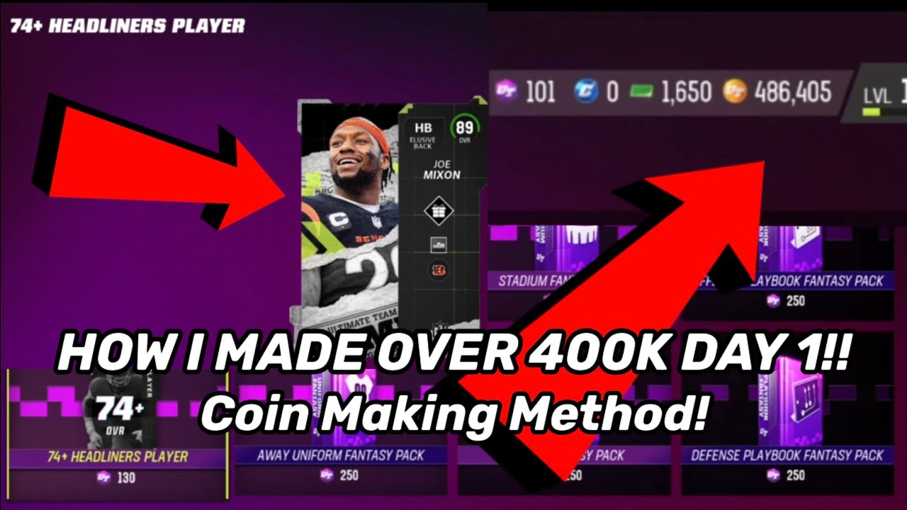 HOW I MADE OVER 400K DAY 1 OF MUT 23! Coin Making Method!